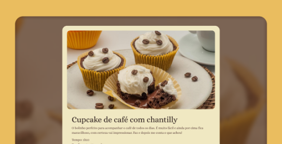 Foto do Projeto Receita de Cupcake